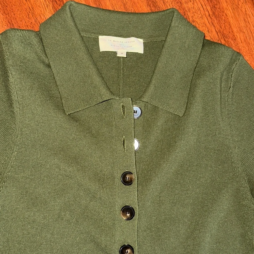 Sezane Olive Green Jumpsuit - Picture 7 of 12